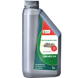 Масло моторное ЭКО ФЭС Дизель Синт 10W-40 CJ-4 | Канистра 1 литр
