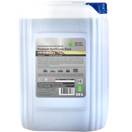Высокопроизводительное синтетическое моторное масло ECO FES Premium Synth Low SAPS 10W-40 SN/CJ-4 | Канистра 20 л