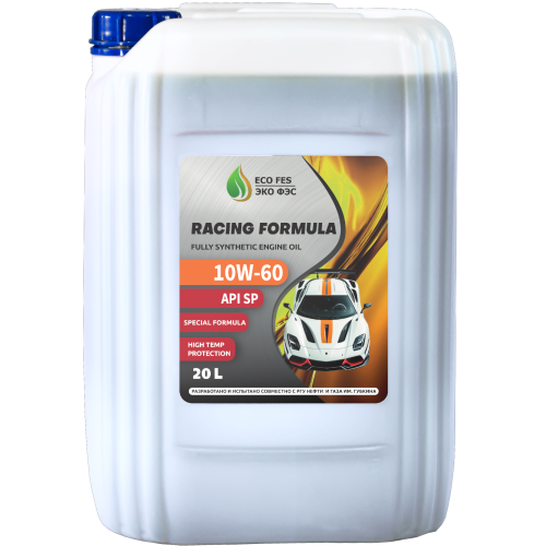 Моторное масло для спортивных автомобилей ECO FES Racing Formula 10W-60 | Канистра 20 л