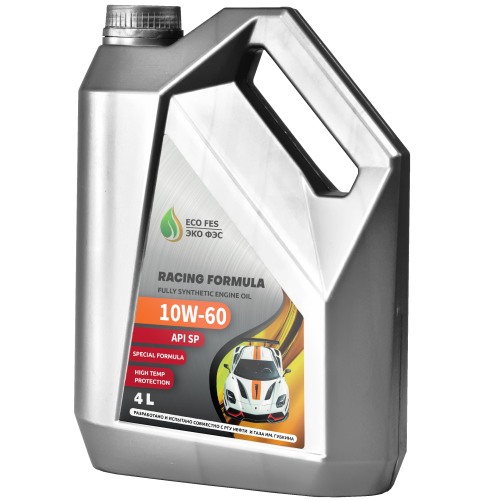 Моторное масло для спортивных автомобилей ECO FES Racing Formula 10W-60 | Канистра 4 л