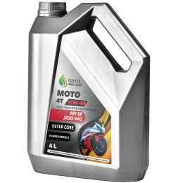 Синтетическое моторное масло для мотоциклов 4Т Moto 10W-40 SN | Канистра 4 л
