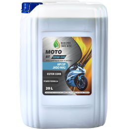 Синтетическое моторное масло для мотоциклов 4Т Moto 10W-50 SN | Канистра 20 л