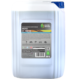 Синтетическое моторное масло для мотоциклов 4Т Moto 10W-50 SN | Канистра 20 л